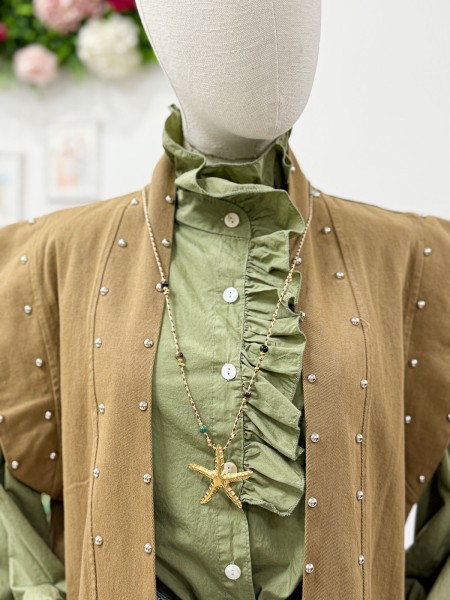 COLLAR CORDON MARRÓN ESTRELLA DE MAR 2